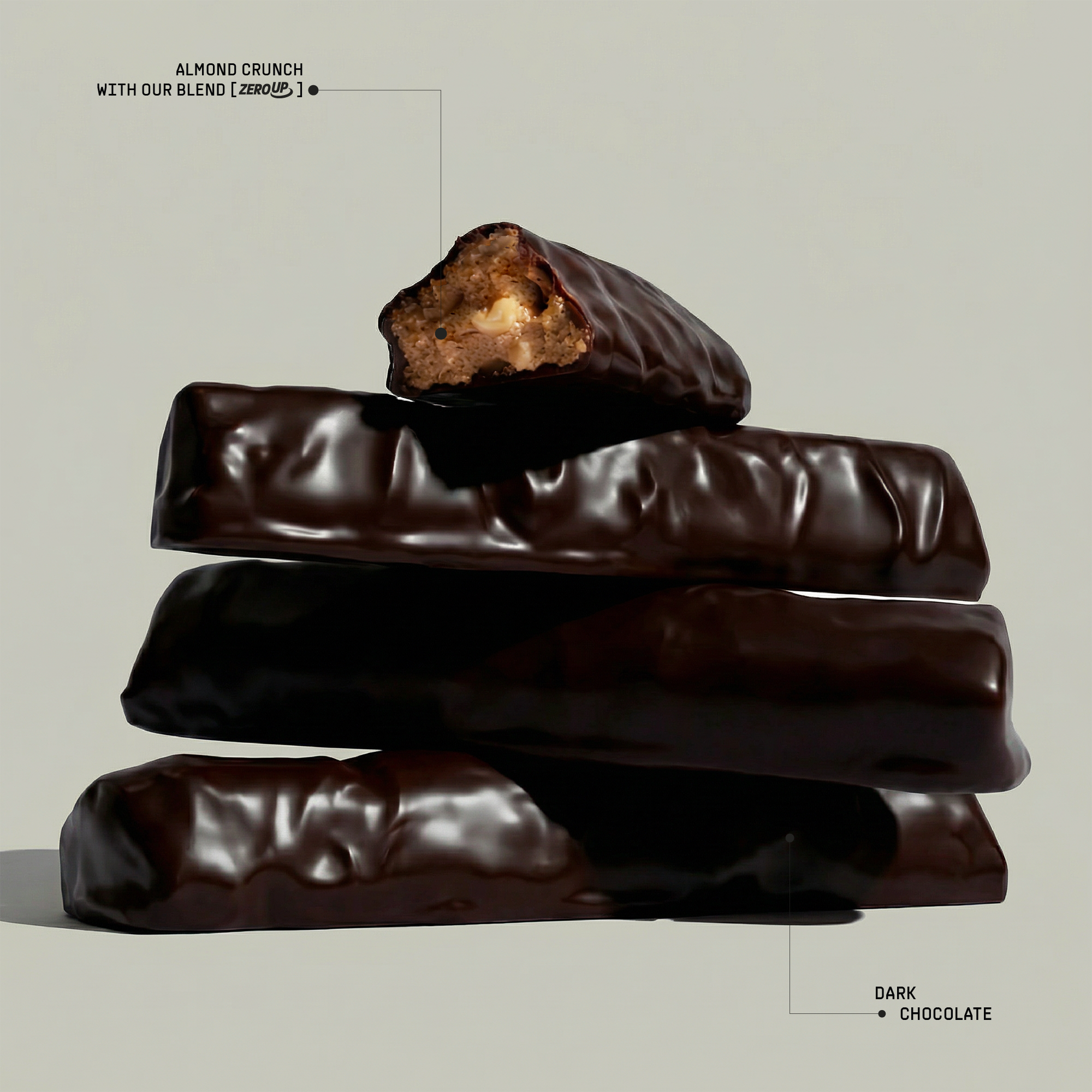 Dark Choco Almond Crunch Bar (20 units)