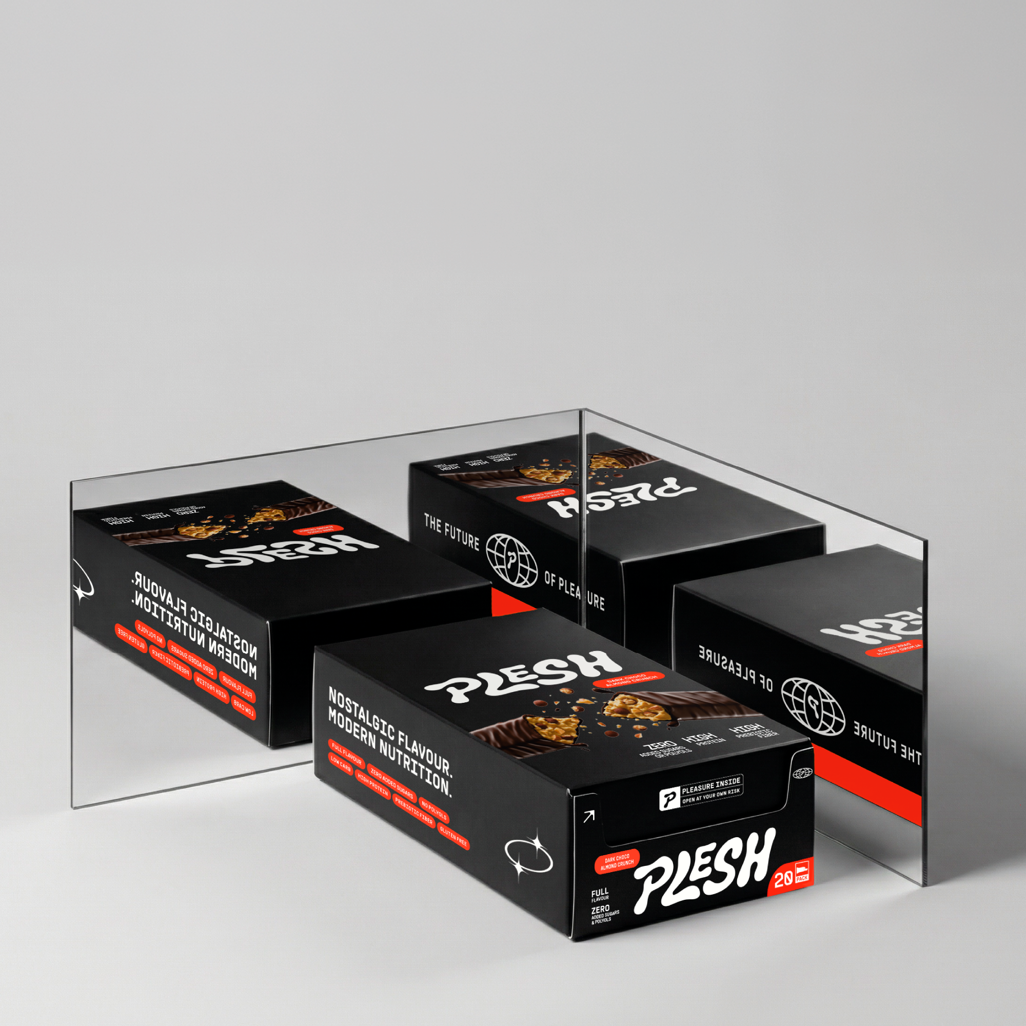 Dark Choco Almond Crunch Bar (20 units)