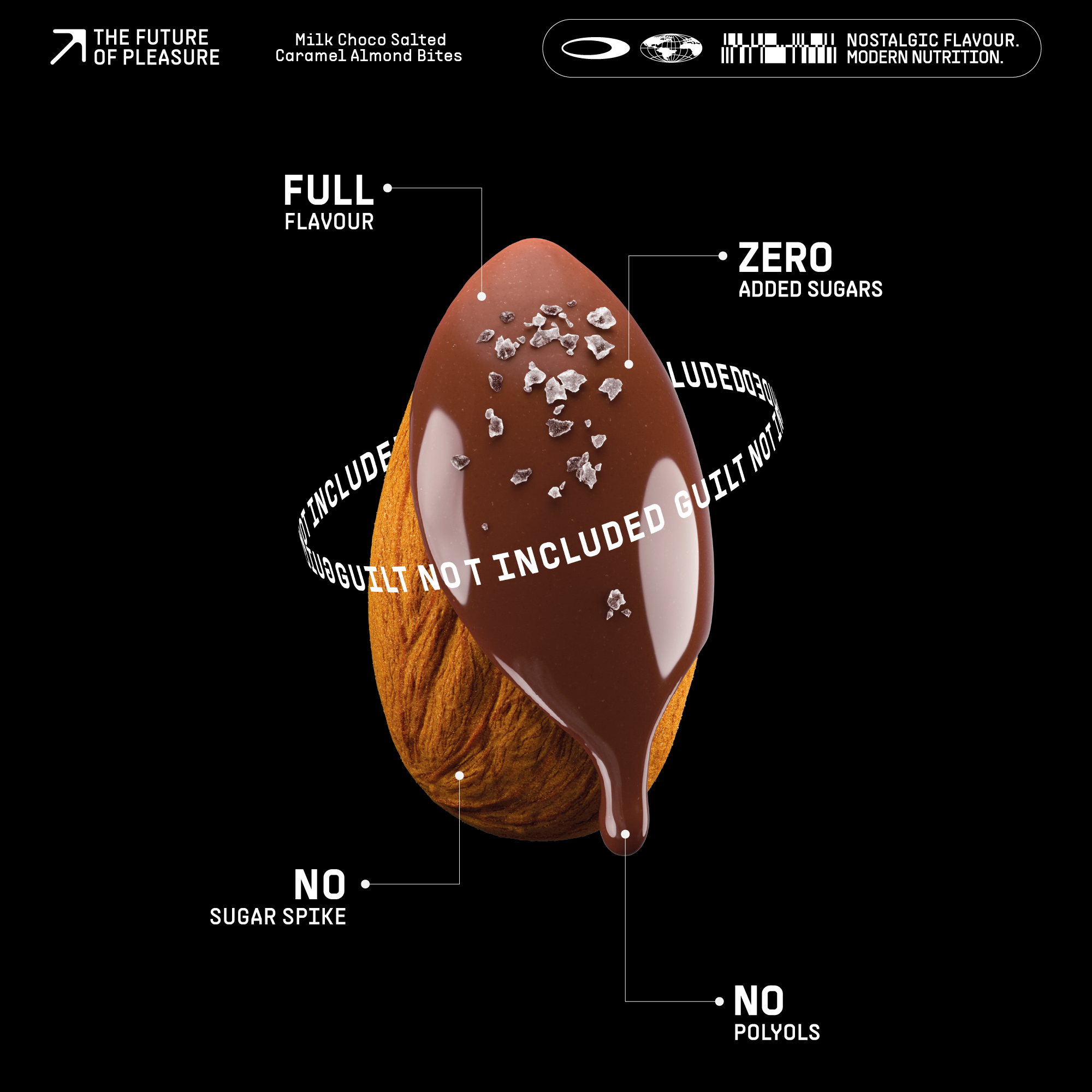 Milk Choco Salted Caramel Almond Bites (20 units)